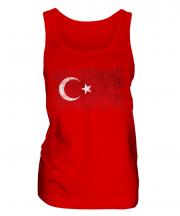 Turkey Distressed Flag Ladies Vest
