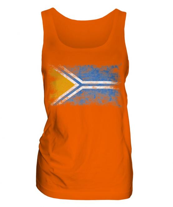 Tuva Distressed Flag Ladies Vest