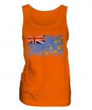 Tuvalu Distressed Flag Ladies Vest