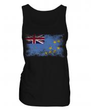 Tuvalu Distressed Flag Ladies Vest