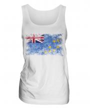 Tuvalu Distressed Flag Ladies Vest