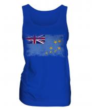 Tuvalu Distressed Flag Ladies Vest