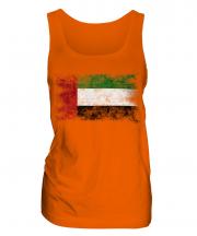 United Arab Emirates Distressed Flag Ladies Vest