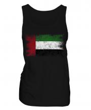 United Arab Emirates Distressed Flag Ladies Vest