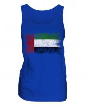 United Arab Emirates Distressed Flag Ladies Vest