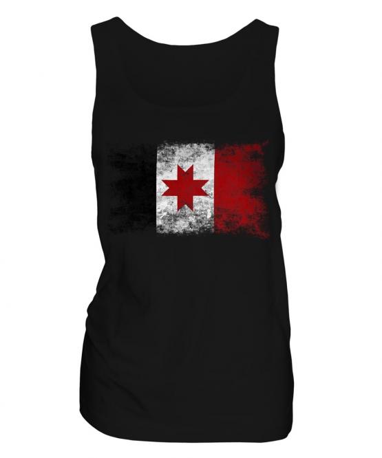 Udmurtia Distressed Flag Ladies Vest