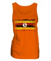 Uganda Distressed Flag Ladies Vest