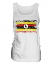 Uganda Distressed Flag Ladies Vest