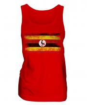Uganda Distressed Flag Ladies Vest