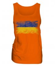 Ukraine Distressed Flag Ladies Vest