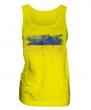 Ukraine Distressed Flag Ladies Vest
