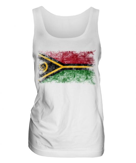 Vanuatu Distressed Flag Ladies Vest