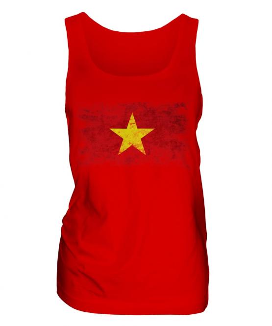 Vietnam Distressed Flag Ladies Vest