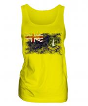 Uk Virgin Islands Distressed Flag Ladies Vest