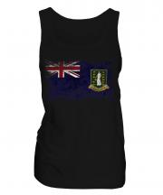 Uk Virgin Islands Distressed Flag Ladies Vest