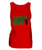 Zambia Distressed Flag Ladies Vest