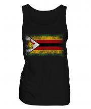 Zimbabwe Distressed Flag Ladies Vest