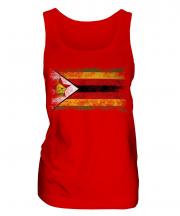 Zimbabwe Distressed Flag Ladies Vest