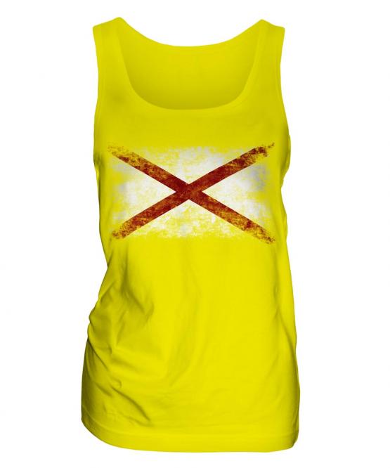 Alaska State Distressed Flag Ladies Vest