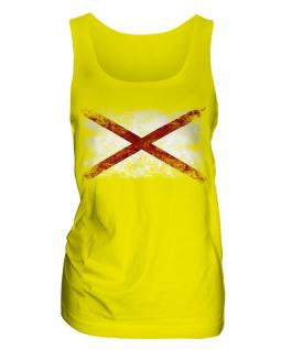 Alaska State Distressed Flag Ladies Vest