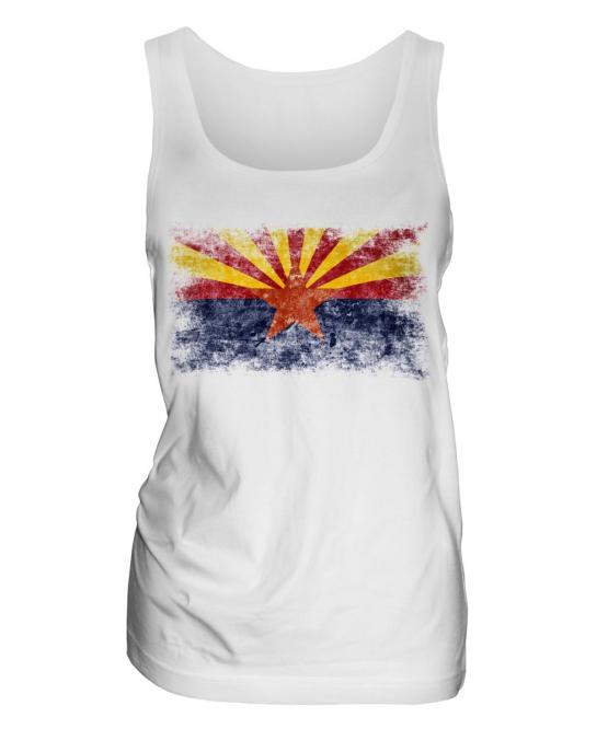 Arizona State Distressed Flag Ladies Vest