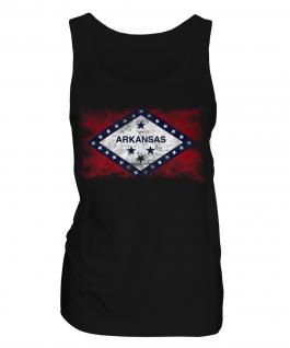 Arkansas State Distressed Flag Ladies Vest