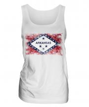 Arkansas State Distressed Flag Ladies Vest