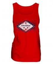 Arkansas State Distressed Flag Ladies Vest