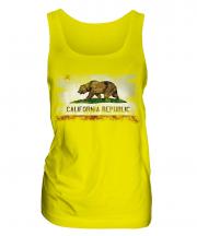 California State Distressed Flag Ladies Vest