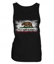 California State Distressed Flag Ladies Vest