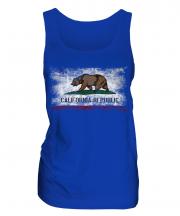 California State Distressed Flag Ladies Vest