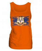 Connecticut State Distressed Flag Ladies Vest