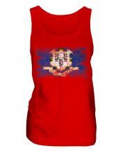 Connecticut State Distressed Flag Ladies Vest