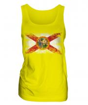 Florida State Distressed Flag Ladies Vest
