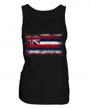 Hawaii State Distressed Flag Ladies Vest