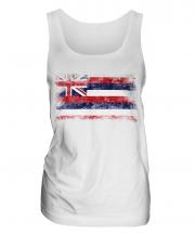 Hawaii State Distressed Flag Ladies Vest