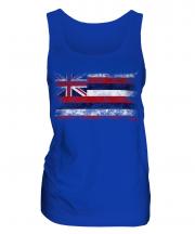 Hawaii State Distressed Flag Ladies Vest