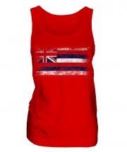 Hawaii State Distressed Flag Ladies Vest