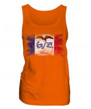 Iowa State Distressed Flag Ladies Vest