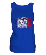 Iowa State Distressed Flag Ladies Vest