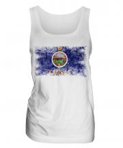 Kansas State Distressed Flag Ladies Vest