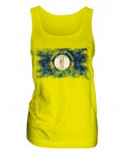 Kentucky State Distressed Flag Ladies Vest