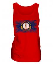 Kentucky State Distressed Flag Ladies Vest
