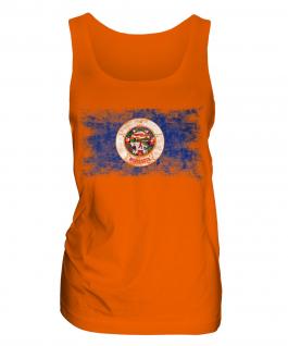 Minnesota State Distressed Flag Ladies Vest