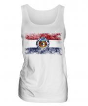 Missouri State Distressed Flag Ladies Vest