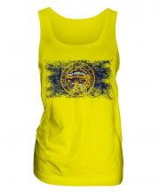 Nebraska State Distressed Flag Ladies Vest