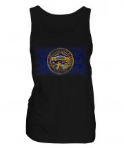 Nebraska State Distressed Flag Ladies Vest