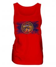 Nebraska State Distressed Flag Ladies Vest
