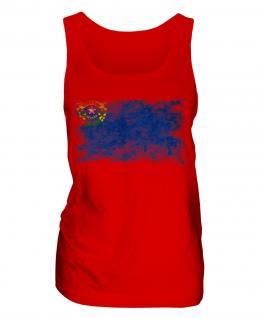 Nevada State Distressed Flag Ladies Vest