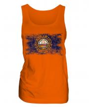 New Hampshire State Distressed Flag Ladies Vest